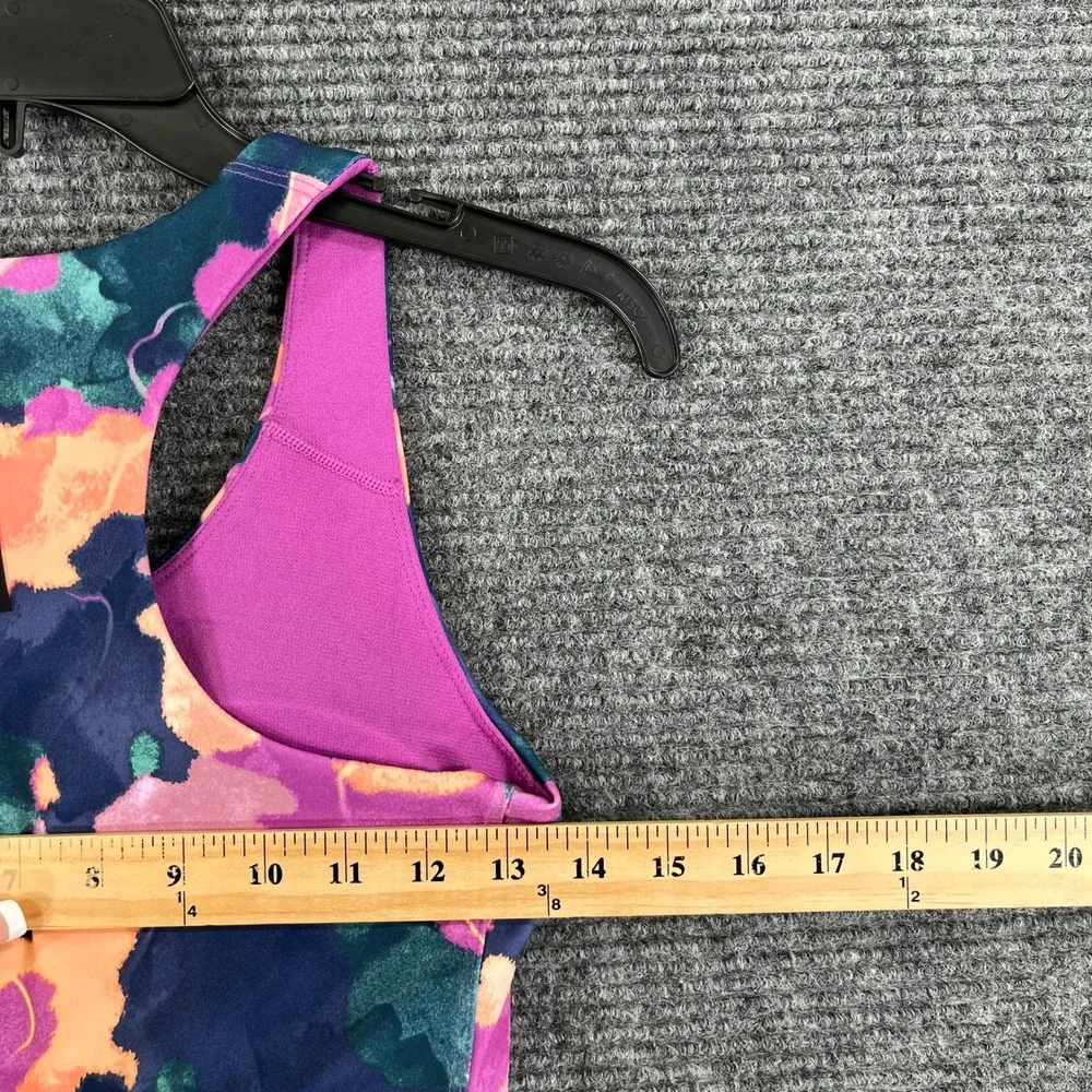 Reebok Sports Bra Women S Abstract Print Racerback Medium Support Gym Workout